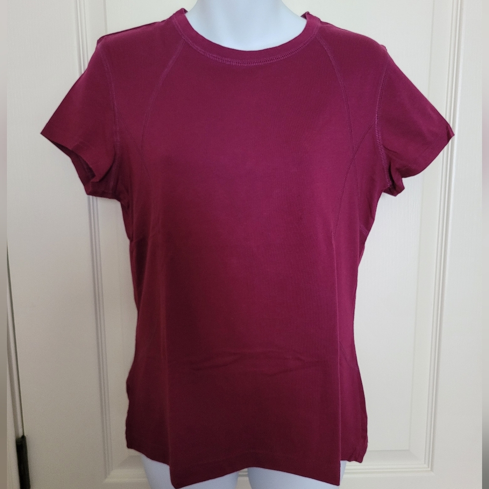 💰 (3 For $15) Tek Gear Burgundy Athletic Top, Sz M, EUC